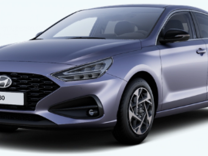 Hyundai i30 Fastback 1,5 TGDi 103 kW Světle modrá metalická