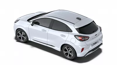 Ford Puma ST- Line, 1,0 EcoBoost hybrid ( mHEV ) 92kW 1,0 EcoBoost 92 kW automat Frozen White