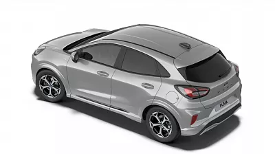 Ford Puma ST- Line, 1,0 EcoBoost hybrid ( mHEV ) 92kW 1,0 EcoBoost 92 kW automat Silver Solar