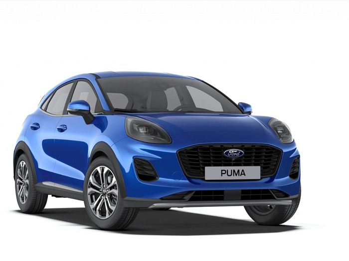 Ford Puma Titanium, 1,0 EcoBoost hybrid ( mHEV ) 92kW 1,0 EcoBoost 92 kW Modrá Desert Island