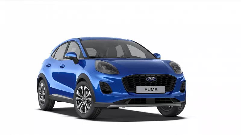 Ford Puma Titanium, 1,0 EcoBoost hybrid ( mHEV ) 92kW 1,0 EcoBoost 92 kW Modrá Desert Island