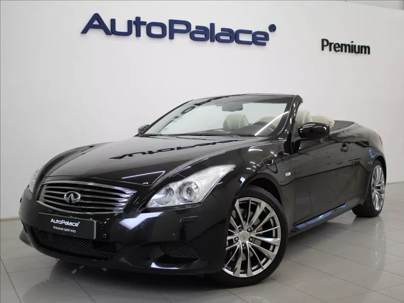 Infiniti G37 3,7 V6 235kW Cabrio 90tkm.ČR 235 kW automat černá