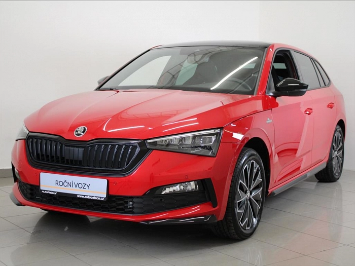 Škoda Scala 1,0 TSi DSG Monte Carlo 5L.Zár 81 kW automat červená