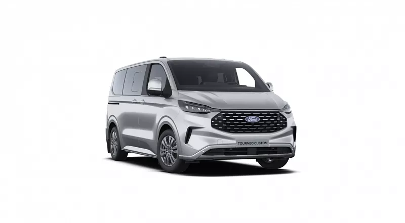 Ford Tourneo Custom L1 Titanium, 2.0 EcoBlue 110kW/150K 2,0 EcoBlue 110 kW Moondust Silver