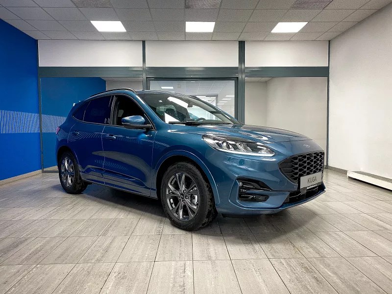 Ford KUGA ST-LINE X, 2.5 Duratec Hybrid (HEV) AWD 140 kW / 190K 2,5 Duratec HEV 140 kW automat Blue Metallic