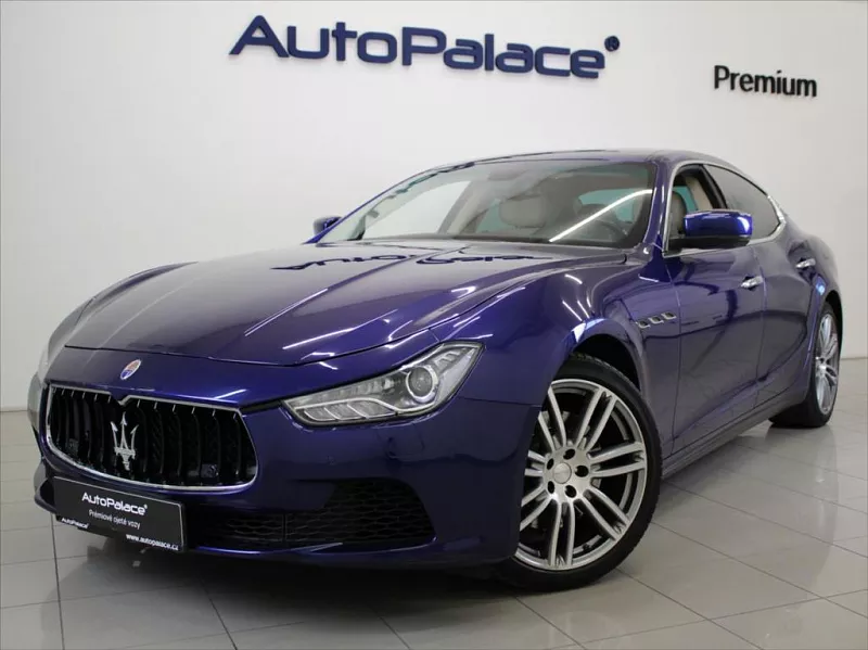 Maserati Ghibli 3,0 SQ4 302kW Ventilace Bowers 302 kW automat modrá