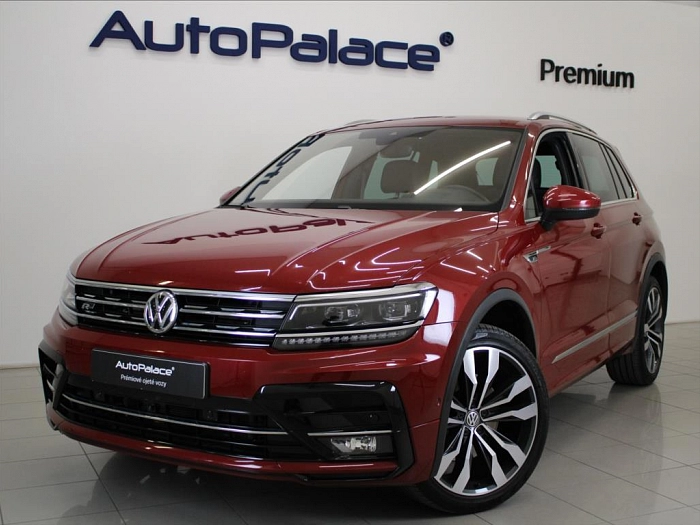 Volkswagen Tiguan 2,0 TDi 4x4 R-line DCC Dynaudio 140 kW automat červená