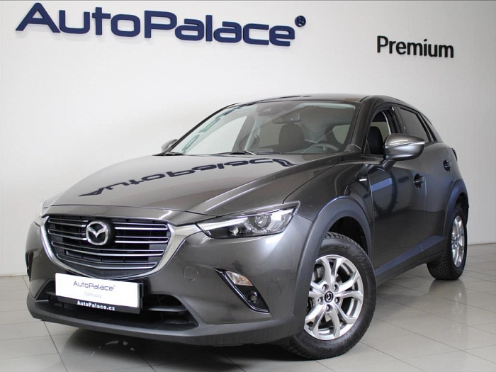 Mazda CX-3 2,0 G121 NAVI 1.majitel 38tkm. 89 kW šedá