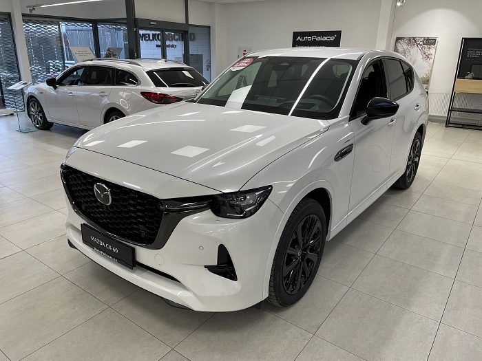 Mazda CX-60 2024 3,3L e-Skyactiv D 254ps 8AT AWD 3,3L SKYACTIV-D 187 kW automat Rhodium White