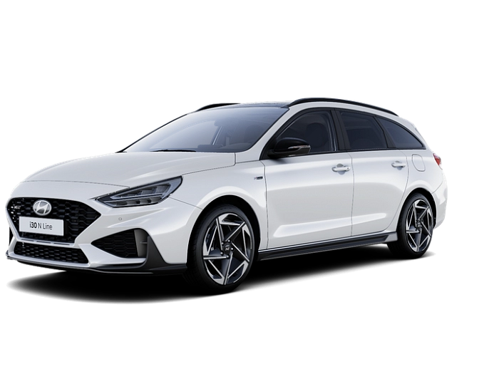 Hyundai I30 KOMBI 1,5TGDi MILD HYBRID 103kW AUTOMAT N-LINE SAFETY 1,5TGDI 103KW MH 103 kW automat ATLAS WHITE