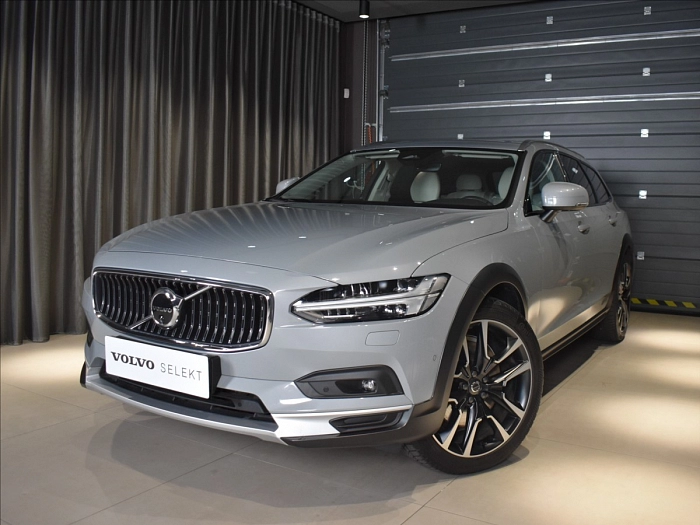 Volvo V90 2,0 B6 AWD ULT tažné,Pano 220 kW automat šedá